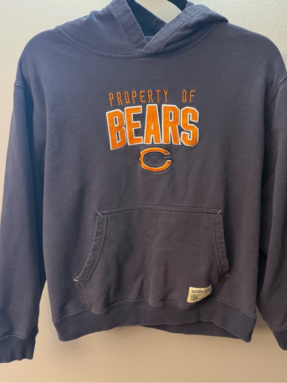 Vintage Y2K Reebok NFL Chicago Bears Embroidered Hoodie